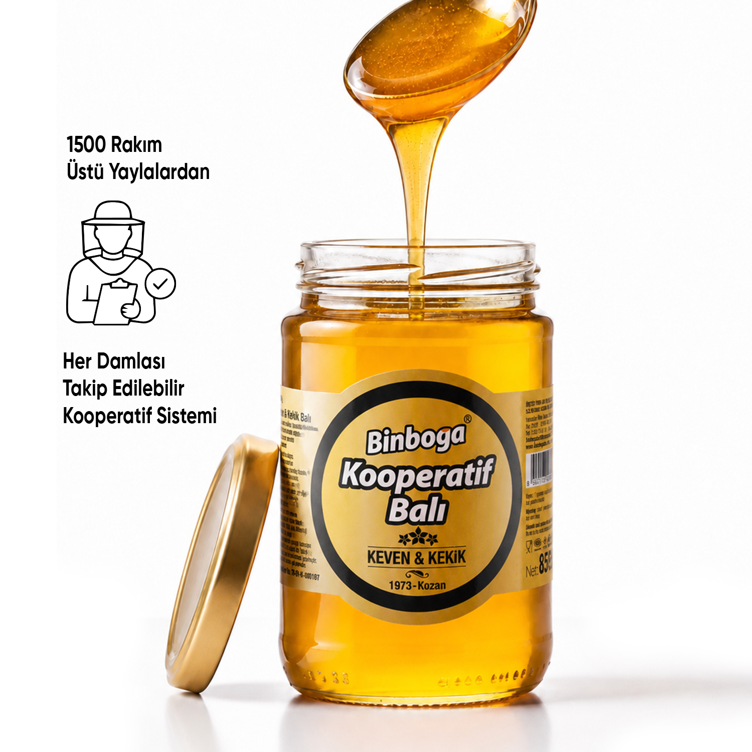 Binboğa Keven Kekik Balı 850 gr | Kooperatif Balı 2