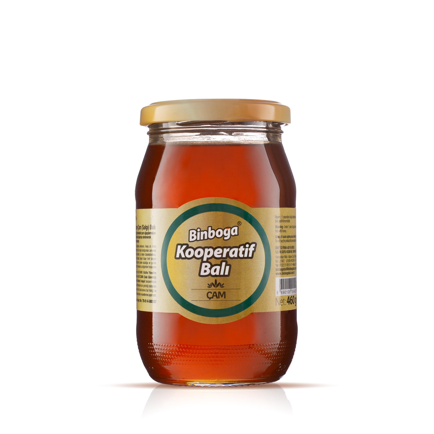 Binboğa Süzme Çam Balı 460 Gr | Cam Kavanoz